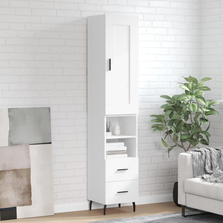 Highboard 34.5X34X180 Cm Engineered Wood