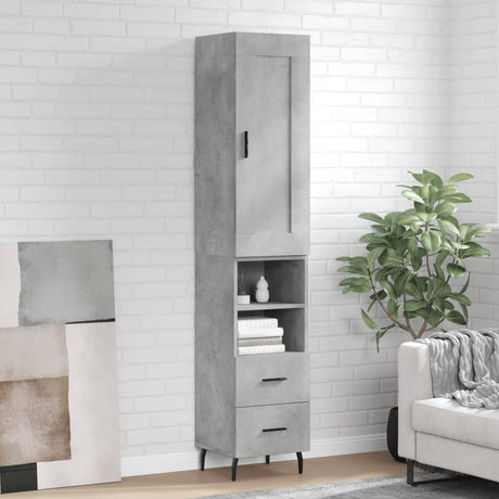 Highboard 34.5X34X180 Cm Engineered Wood