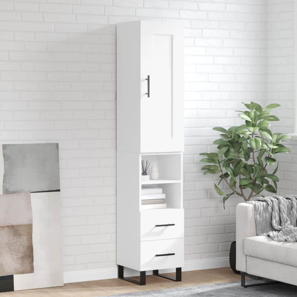 Highboard 34.5X34X180 Cm Engineered Wood