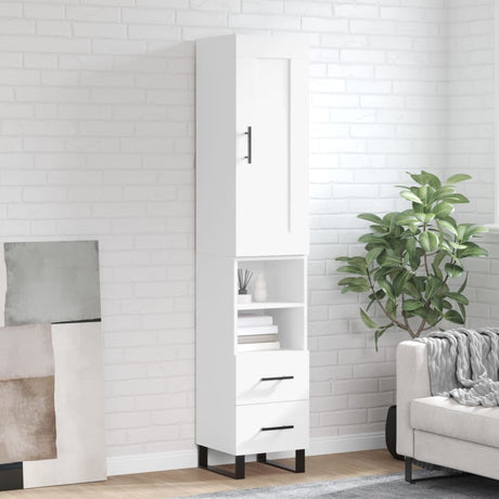 Highboard 34.5X34X180 Cm Engineered Wood