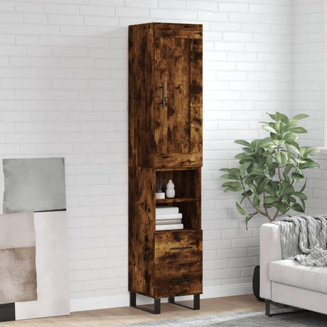 Highboard 34.5X34X180 Cm Engineered Wood