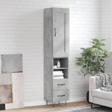 Highboard 34.5X34X180 Cm Engineered Wood