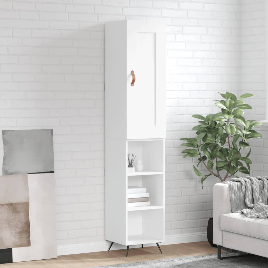 Highboard 34.5X34X180 Cm Engineered Wood