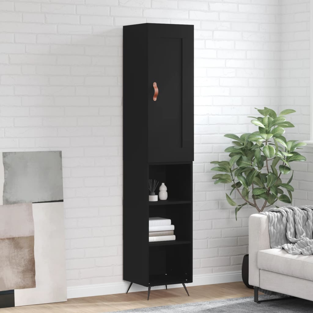 Highboard 34.5X34X180 Cm Engineered Wood