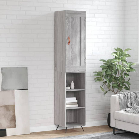 Highboard 34.5X34X180 Cm Engineered Wood