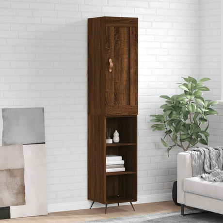 Highboard 34.5X34X180 Cm Engineered Wood