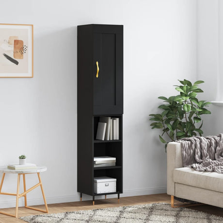 Highboard 34.5X34X180 Cm Engineered Wood