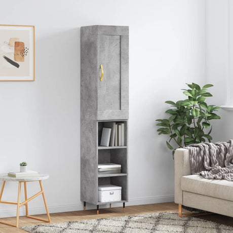 Highboard 34.5X34X180 Cm Engineered Wood