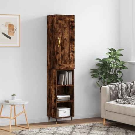 Highboard 34.5X34X180 Cm Engineered Wood