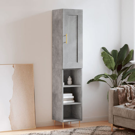 Highboard 34.5X34X180 Cm Engineered Wood