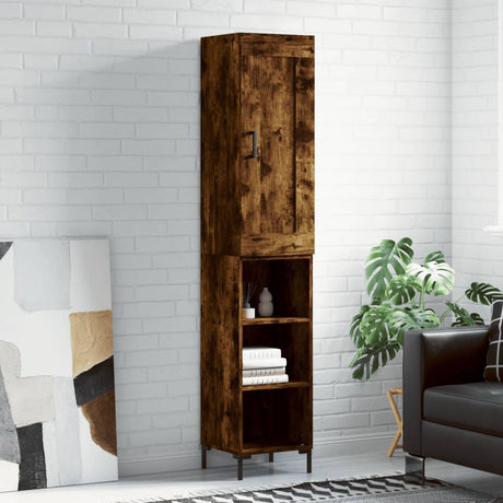 Highboard 34.5X34X180 Cm Engineered Wood