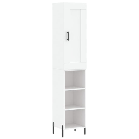 Highboard 34.5X34X180 Cm Engineered Wood