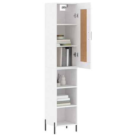 Highboard 34.5X34X180 Cm Engineered Wood