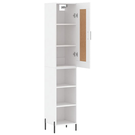 Highboard 34.5X34X180 Cm Engineered Wood