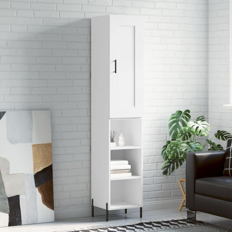 Highboard 34.5X34X180 Cm Engineered Wood