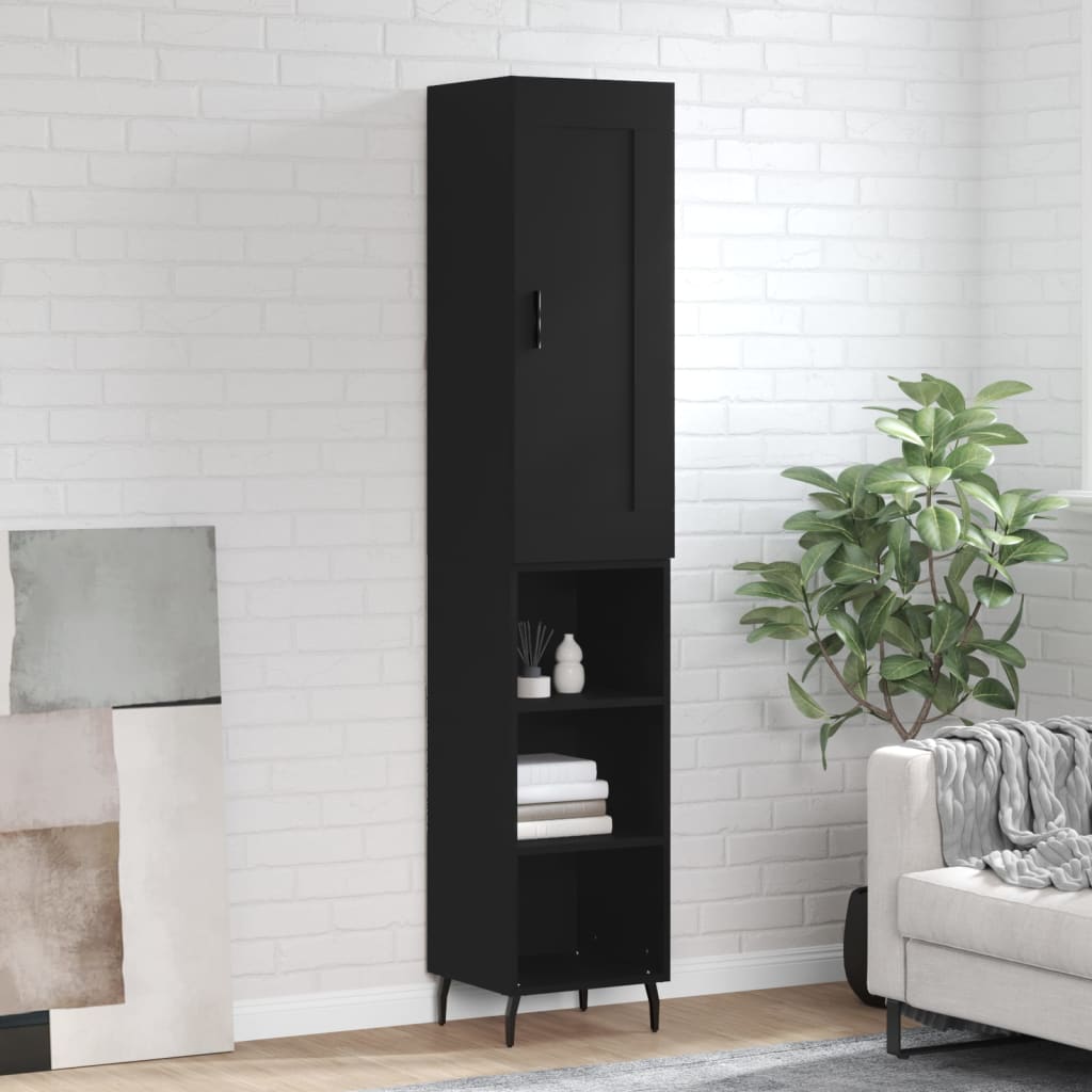 Highboard 34.5X34X180 Cm Engineered Wood