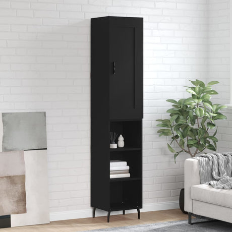 Highboard 34.5X34X180 Cm Engineered Wood