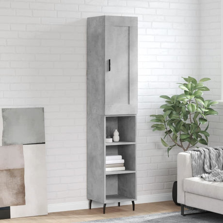 Highboard 34.5X34X180 Cm Engineered Wood