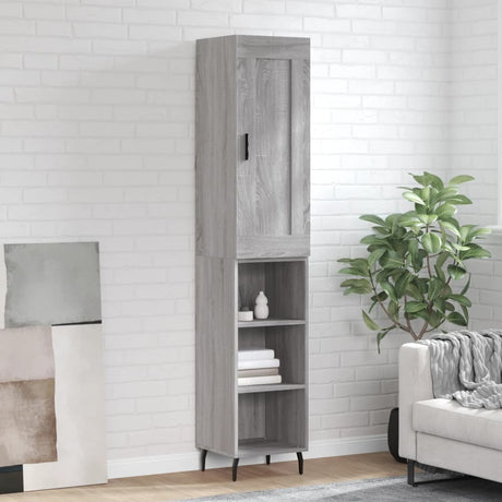 Highboard 34.5X34X180 Cm Engineered Wood