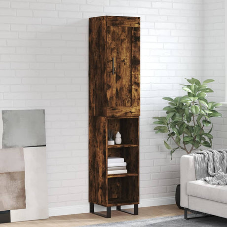 Highboard 34.5X34X180 Cm Engineered Wood