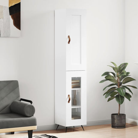 Highboard 34.5X34X180 Cm Engineered Wood