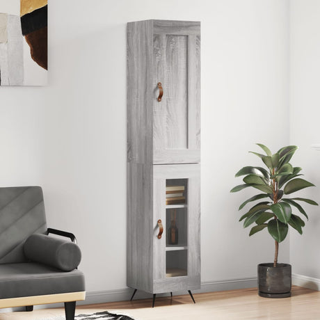 Highboard 34.5X34X180 Cm Engineered Wood