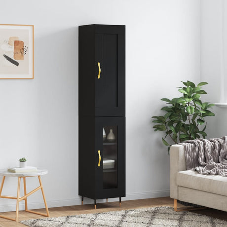 Highboard 34.5X34X180 Cm Engineered Wood