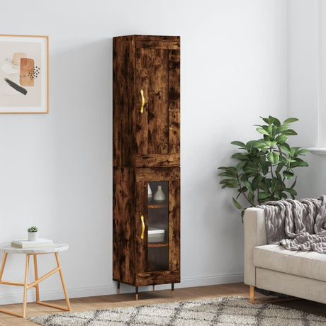 Highboard 34.5X34X180 Cm Engineered Wood