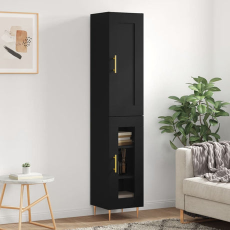 Highboard 34.5X34X180 Cm Engineered Wood