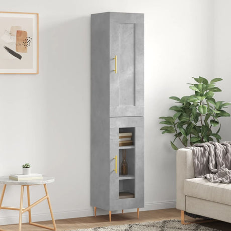 Highboard 34.5X34X180 Cm Engineered Wood
