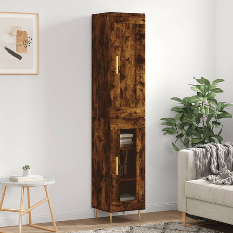 Highboard 34.5X34X180 Cm Engineered Wood