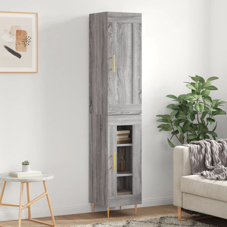 Highboard 34.5X34X180 Cm Engineered Wood