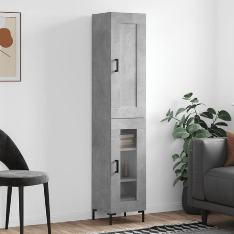 Highboard 34.5X34X180 Cm Engineered Wood