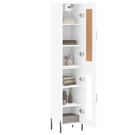 Highboard 34.5X34X180 Cm Engineered Wood