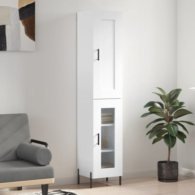 Highboard 34.5X34X180 Cm Engineered Wood