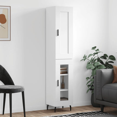 Highboard 34.5X34X180 Cm Engineered Wood