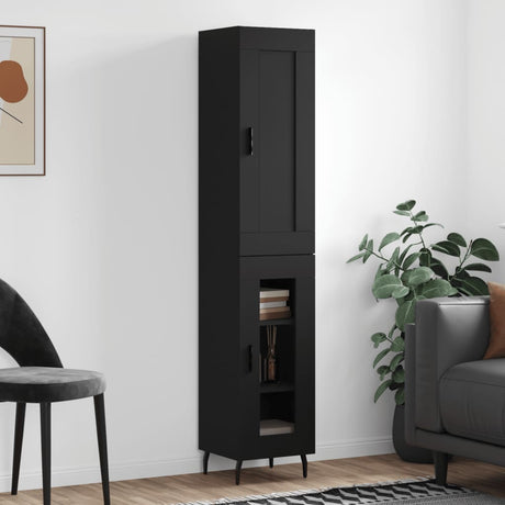 Highboard 34.5X34X180 Cm Engineered Wood