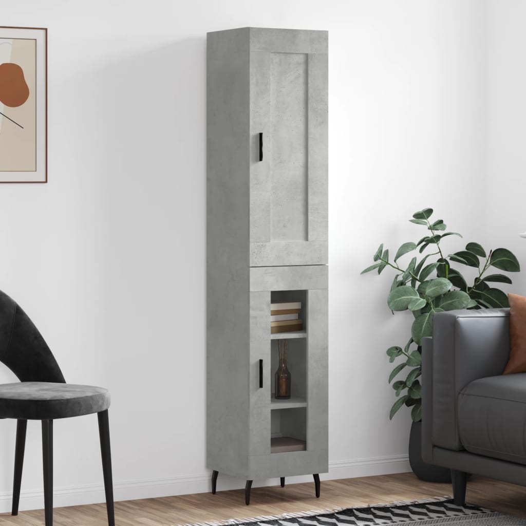Highboard 34.5X34X180 Cm Engineered Wood