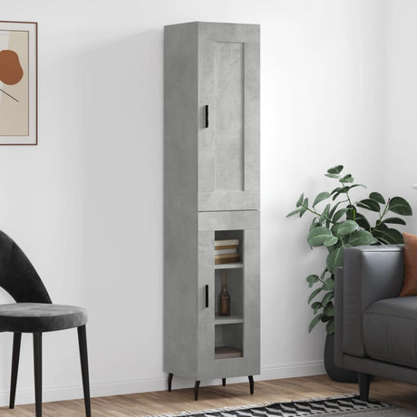 Highboard 34.5X34X180 Cm Engineered Wood