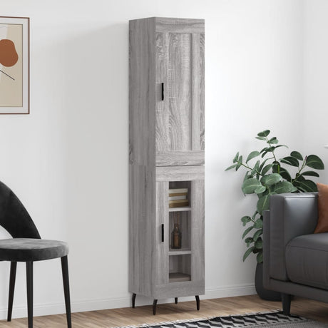 Highboard 34.5X34X180 Cm Engineered Wood