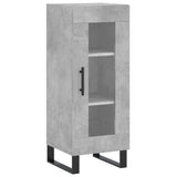 Highboard Concrete Grey 34.5x34x180 cm Engineered Wood