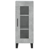 Highboard Concrete Grey 34.5x34x180 cm Engineered Wood
