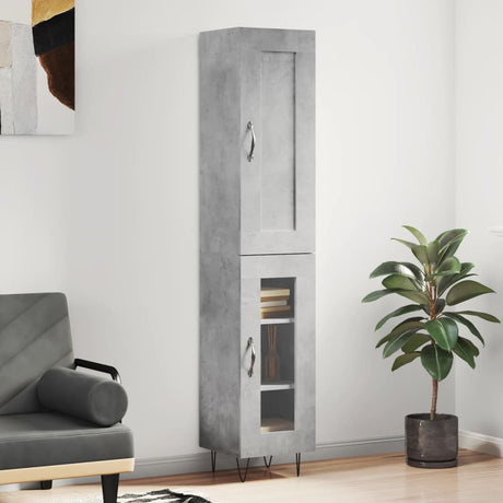Highboard 34.5X34X180 Cm Engineered Wood
