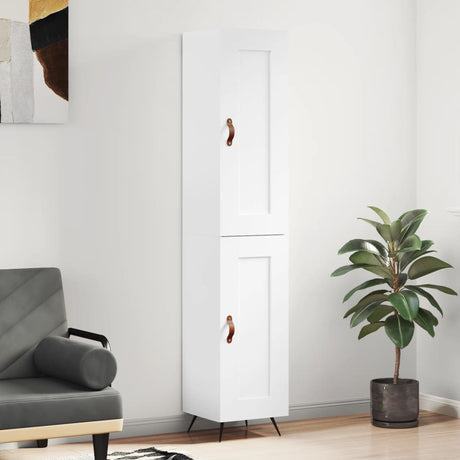 Highboard 34.5X34X180 Cm Engineered Wood