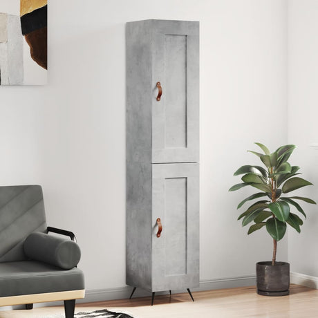 Highboard 34.5X34X180 Cm Engineered Wood