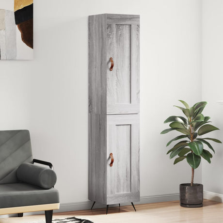 Highboard 34.5X34X180 Cm Engineered Wood