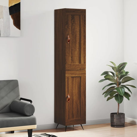 Highboard 34.5X34X180 Cm Engineered Wood