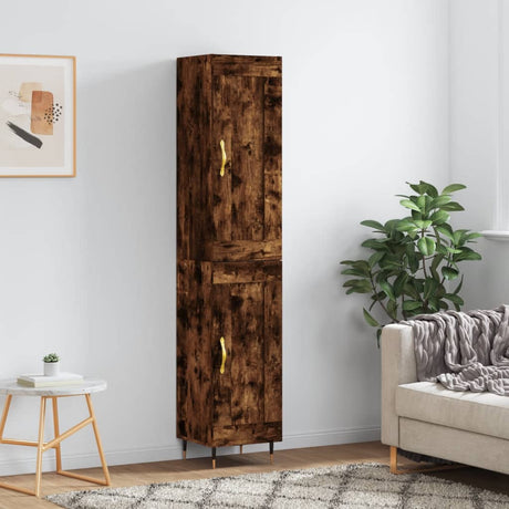Highboard 34.5X34X180 Cm Engineered Wood