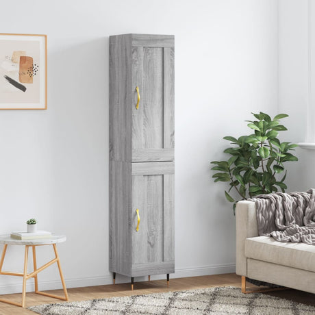 Highboard 34.5X34X180 Cm Engineered Wood