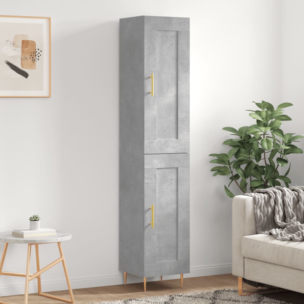 Highboard 34.5X34X180 Cm Engineered Wood